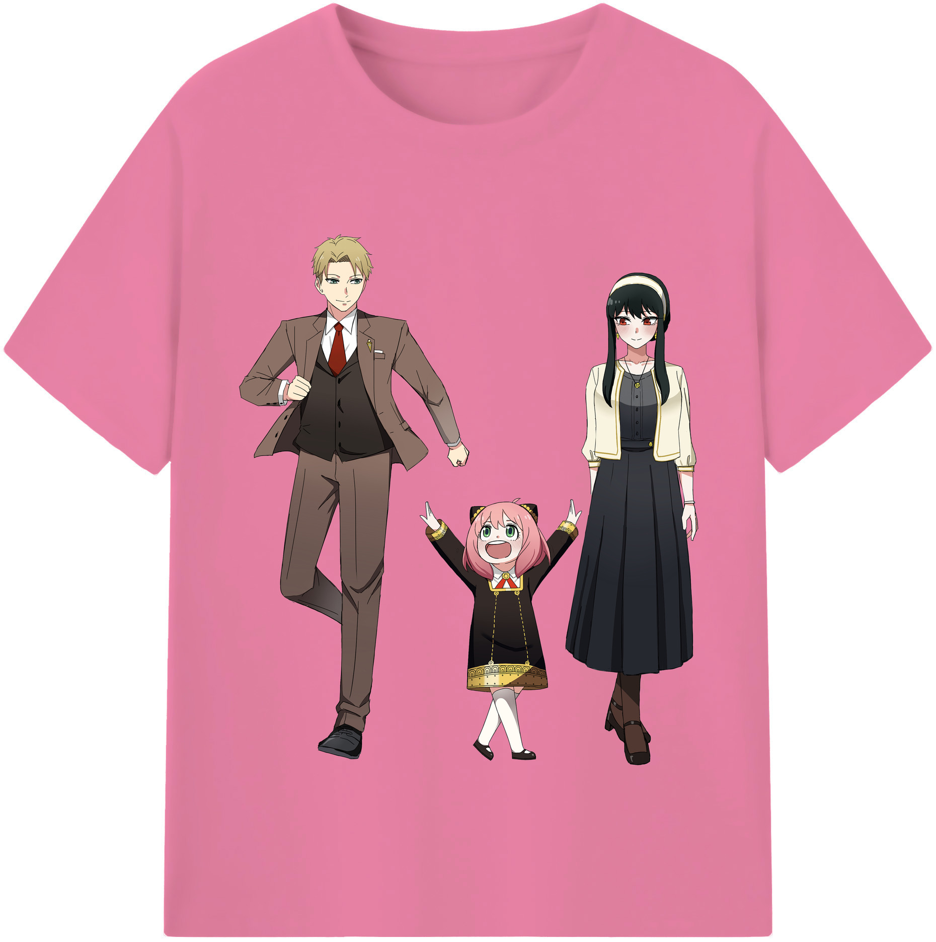 （画像用） SPY×FAMILY间谍家家酒 綿100％半袖Tシャツ（フロントプリント）
